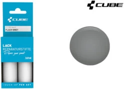 Cube Set De Stylos De Réparation De Peinture FLASH GREY -Équipement De Vélo Cube Cube Lackreparaturstift Set FLASH GREY 2123