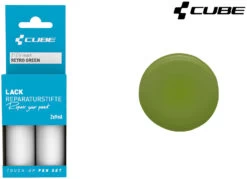 Cube Set De Stylos De Réparation De Peinture RETRO GREEN -Équipement De Vélo Cube Cube Lackreparaturstift Set RETRO GREEN 2121