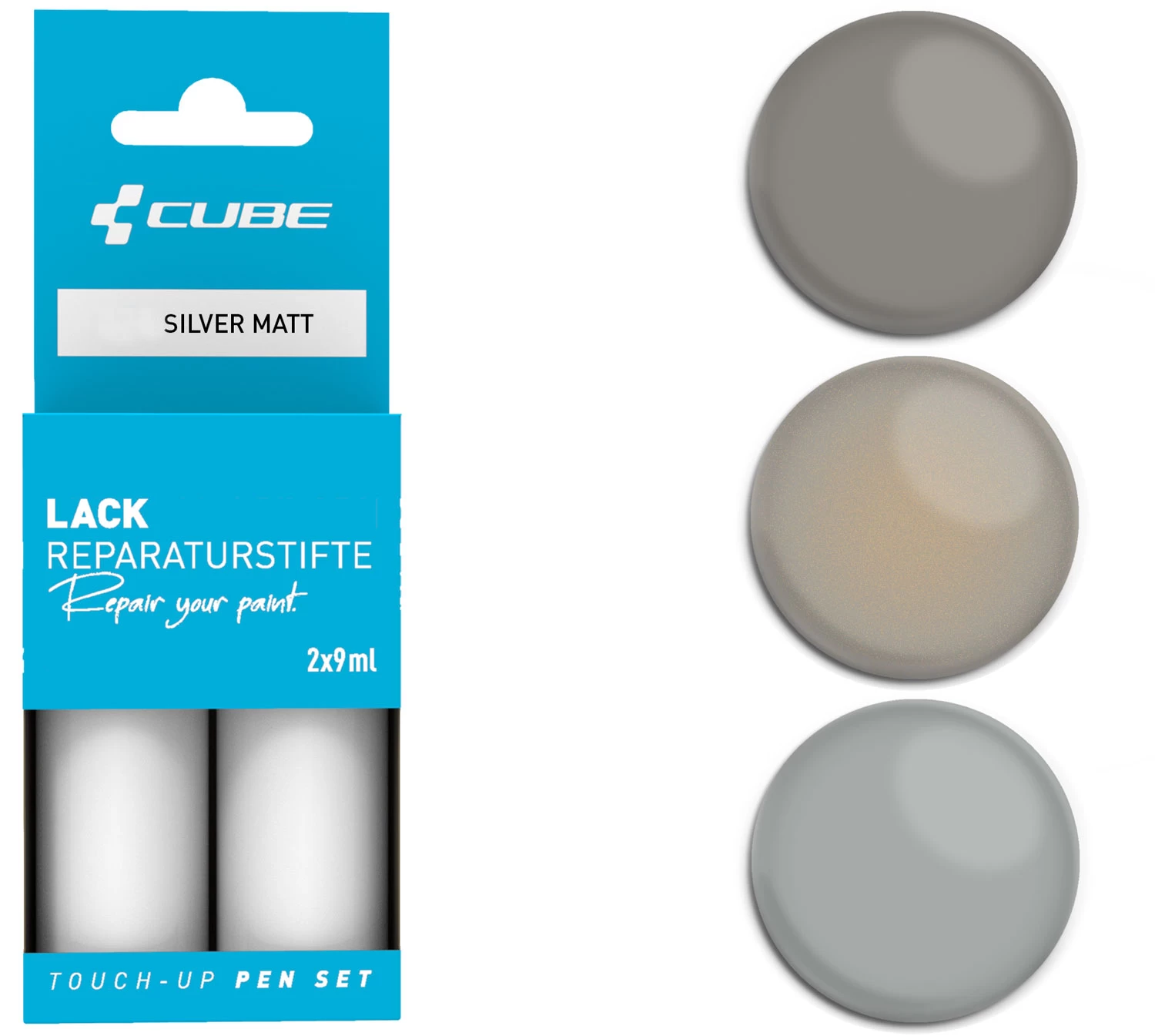 Cube Kit De Réparation De Peinture SILVER Matt 3 Cube Kit De Réparation De Peinture SILVER Matt