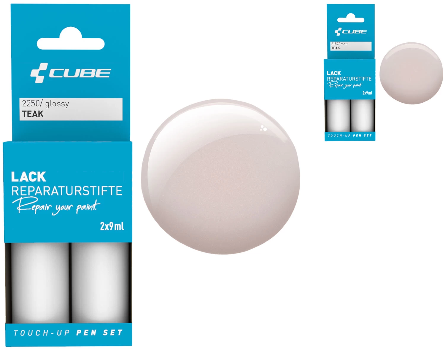 Cube Set De Stylos De Réparation De Peinture TEAK 3 Cube Set De Stylos De Réparation De Peinture TEAK