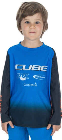 Cube Vetrtex Rookie X Actionteam - Maillot Manches Longues Enfant -Équipement De Vélo Cube Cube Vertrex RookiexActionteam Kinder Langarmtrikot 12447 2