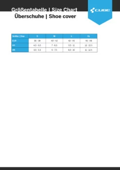 Cube Néoprène MTB - Couvre-chaussures -Équipement De Vélo Cube Sizing Cube Ueberschuhe 1