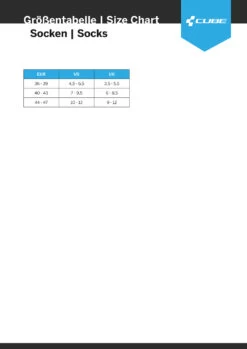 Cube Teamline Low Cut - Chaussettes -Équipement De Vélo Cube sizing cube socken 1